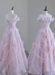 Women High Feeling Pink Fairy Prom Dress Long Party Dresses
