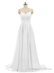 Cheap Bride Marry Dress White Chiffon Embroidery Wedding Dress