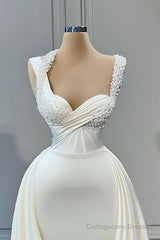 Glorious A-line Sleeveless Sweetheart Beading Bridal Dress