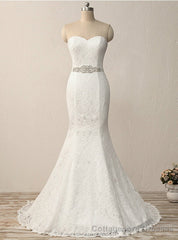 Mermaid Lace Sweetheart Lace Wedding Dress