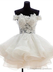 Sheer Beaded Grade Graduation White Short Homecoming Dress