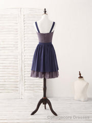 Simple Sweetheart Chiffon Short Prom Dress, Homecoming Dress
